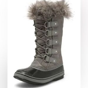 🩶 Sorel Women's Joan of Arctic fur Waterproof Boot size 8.5